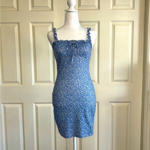 Corset dress mini blue small